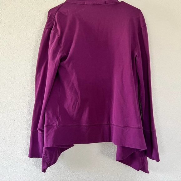 Athleta Purple Pink Crossover Cowl Neck Jacket - Picture 6 of 10